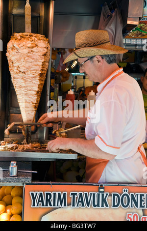Kebab shop in Istanbul, Turkey, Europe Stock Photo