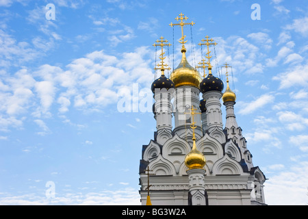 Russian Orthodox Church in Bagrationovsk, Kaliningrad, Russia, Europe Stock Photo