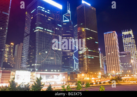 Freeway Running Along Harbor of Hong Kong