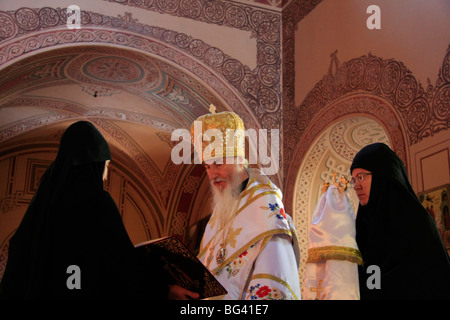 Israel, Jerusalem, the feast of Mary Magdalene at the Russian Orthodox Church of Mary Magdalene on the Mount of Olives Stock Photo