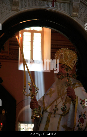 Israel, Jerusalem, the feast of Mary Magdalene at the Russian Orthodox Church of Mary Magdalene on the Mount of Olives Stock Photo