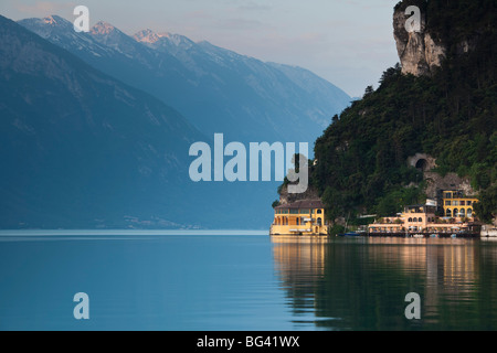 Italy, Trentino-Alto Adige, Lake District, Lake Garda, Riva del Garda, Excelsior Hotel at La Punta Stock Photo