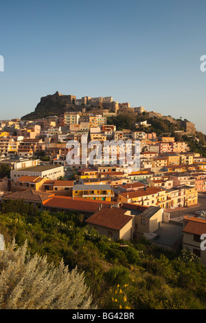 Italy, Sardinia, North Western Sardinia, Castelsardo, sunrise Stock Photo