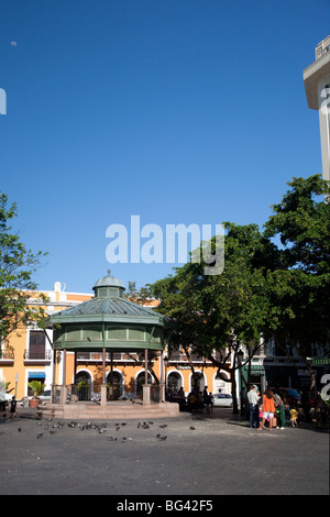 Puerto Rico, San Juan, Old Town, Plaza de Armas Stock Photo
