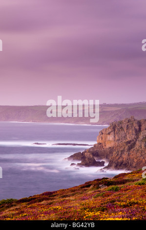 UK, England, Cornwall, Lands End looking North towards Sennen Cove Stock Photo