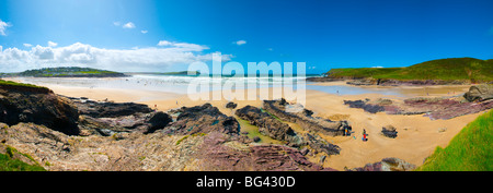 UK, England, Cornwall, Polzeath Beach Stock Photo