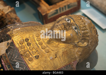 England, London, British Museum, Egyptian Mummies Stock Photo