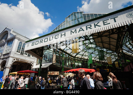 England, London, Southwark, Entrance to Borough Market Stock Photo