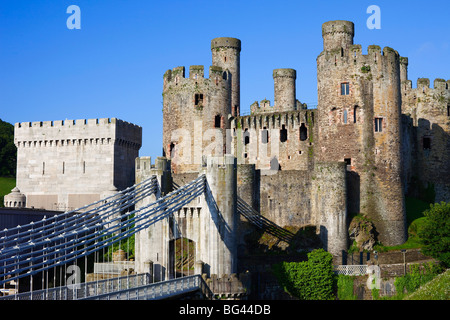 Wales, Gwynedd, Conwy Castle Stock Photo