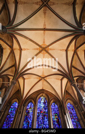 England, Wiltshire, Salisbury Cathedral, Trinity Chapel Roof Stock Photo