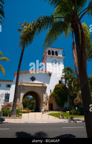 USA, California, Santa Barbara, County Courthouse Stock Photo