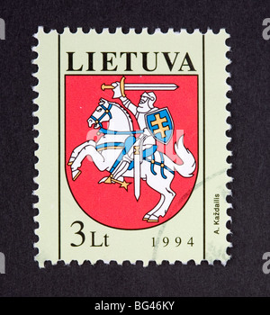 Lithuanian postage stamp Stock Photo