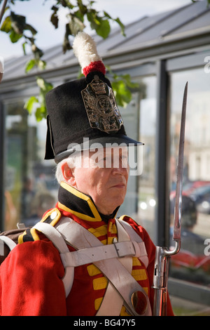 Member of the East Norfolk Militia during Great Yarmouth annual Maritime festival Stock Photo