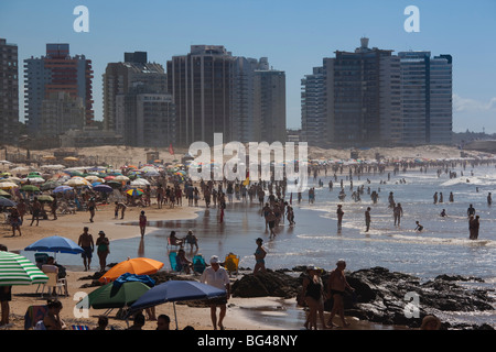Uruguay, Punta del Este, Playa El Emir beach Stock Photo