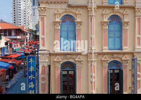 Old Chinese Merchant House, China Town District, Singapore, South East Asia Stock Photo