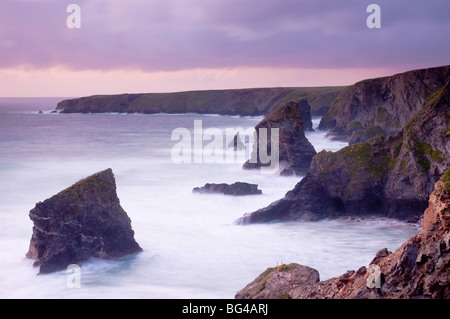 UK, England, Cornwall, Bedruthan Steps or Carnewas Stock Photo