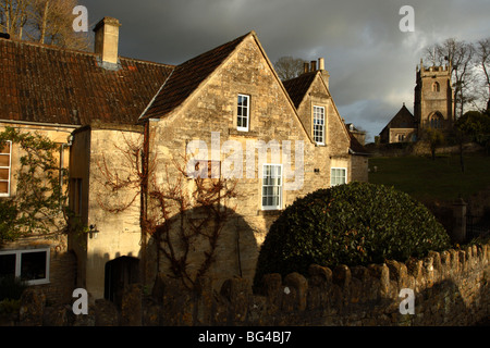 Cottage in the village of Freshford, Somerset. Stock Photo