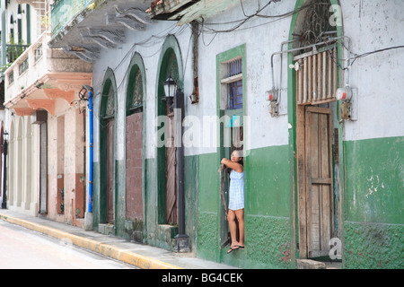 Casco Viejo, Casco Antiguo, Old City, Panama City, Panama, Central America Stock Photo