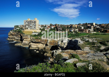 The Diamond Bay Reserve section of the Dover Heights to Vaucluse Cliff Walk, Dover Heights, Sydney, New South Wales, Australia Stock Photo