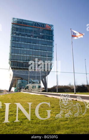 ING bank main office in Amsterdam. Stock Photo