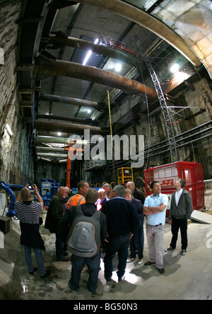 Excavations of ta new metro line in Amsterdam Stock Photo