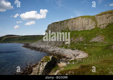 Basalt Columns, Near Blackwaterfoot, The Isle of Arran, Scotland, June 2009 Stock Photo