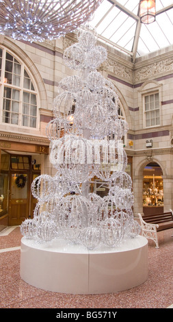 Christmas decoration in Grosvenor shopping centre in Chester UK Stock Photo