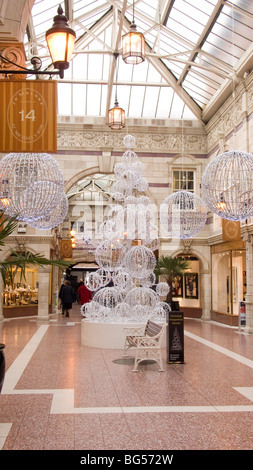 Christmas decoration in Grosvenor shopping centre in Chester UK Stock Photo