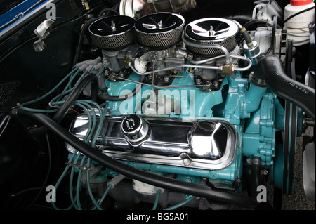 Engine of a 69 Pontiac GTO Stock Photo