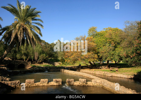 Israel, the Jordan River Park Stock Photo