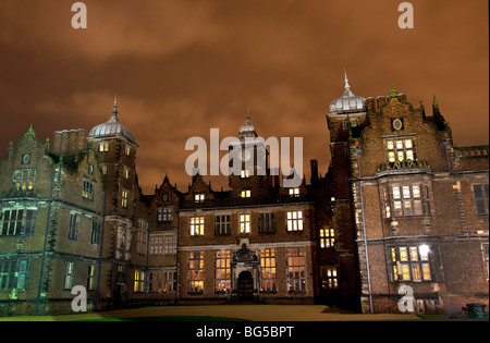 Aston Hall at night, Birmingham, England, UK Stock Photo