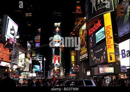 Crowds in Times Square in Manhattan New York USA Stock Photo