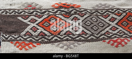 Turkish traditional kilim, geometric patterns Stock Photo