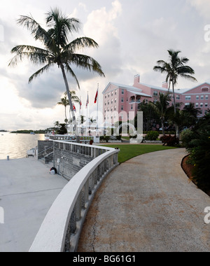 Hotel Walkway, Hamilton Princess Hotel, Bermuda Stock Photo