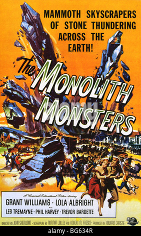 THE MONOLITH MONSTERS  - Poster for 1957 U-I film Stock Photo