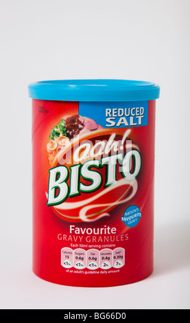 tub bisto gravy granules 'reduced salt' Stock Photo