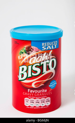 tub bisto gravy granules 'reduced salt' Stock Photo