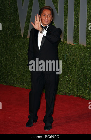 VALENTINO 2009 VANITY FAIR OSCAR PARTY WEST HOLLYWOOD LOS ANGELES CA USA 22 February 2009 Stock Photo