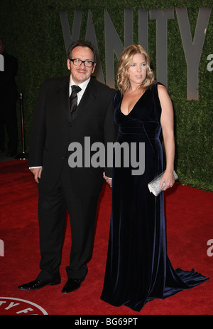 ELVIS COSTELLO DIANA KRALL 2009 VANITY FAIR OSCAR PARTY WEST HOLLYWOOD LOS ANGELES CA USA 22 February 2009 Stock Photo