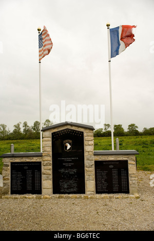 The 101st Airborne Division the Screaming Eagles Memorial to the D day landings near to Utah Beach, Normandy France Stock Photo