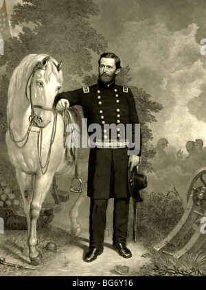 General Ulysses S. Grant of the Union Army, circa 1860 Stock Photo - Alamy