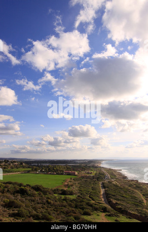 Israel, Galilee Coastal Plain, a view from Rosh Hanikra Stock Photo