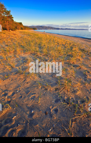 Agawa Bay at sunset, Lake Superior, Lake Superior Provincial Park, Ontario, Canada. Stock Photo