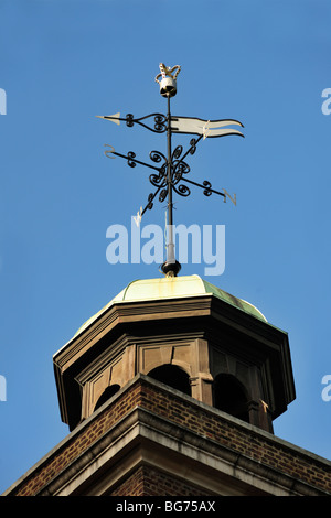 LONDON, UK - NOVEMBER 28, 2009: Weather vane detail on St Olave Hart Street Church Stock Photo