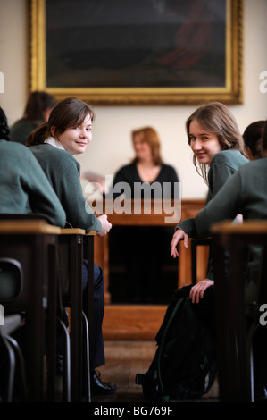 Two girls from Cheltenham Ladies' College Gloucestershire UK Stock Photo