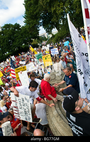 The Tea Party Protest at the Capitol Building on 9-12-2009 Stock Photo