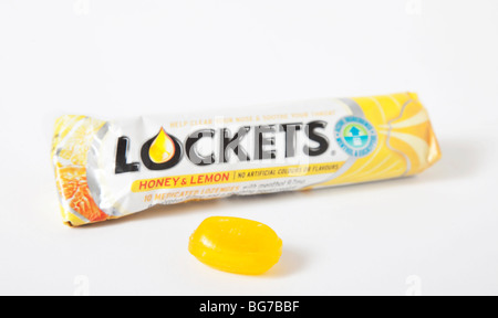 lockets 'cough sweets' Stock Photo