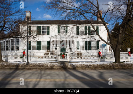 Kent-Delord House Museum, Plattsburgh, New York, headquartered British naval officers during battle in War of 1812 Stock Photo