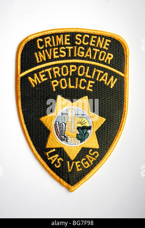 Genuine CSI Las Vegas Police patch Stock Photo