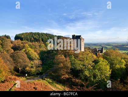 Castle Campbell in Autumn Located in Dollar Glen, Ochil Hills, Clackmannanshire, Scotland Stock Photo